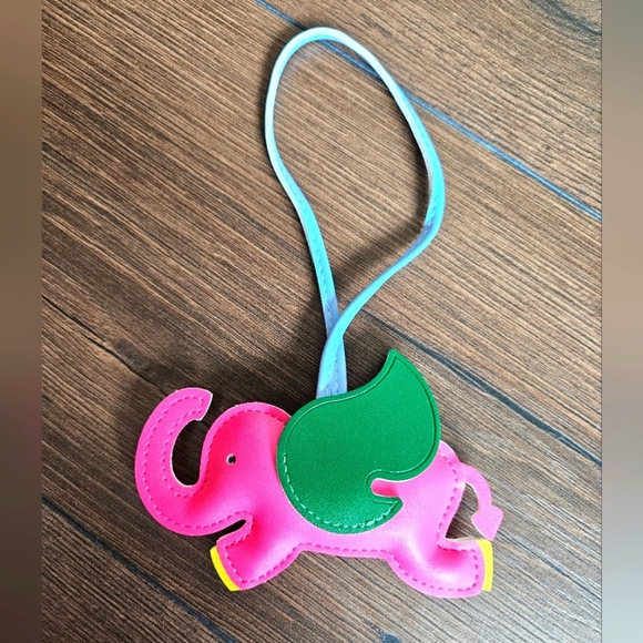 NEW Pink Elephant Bag Charm - Picture 2 of 2